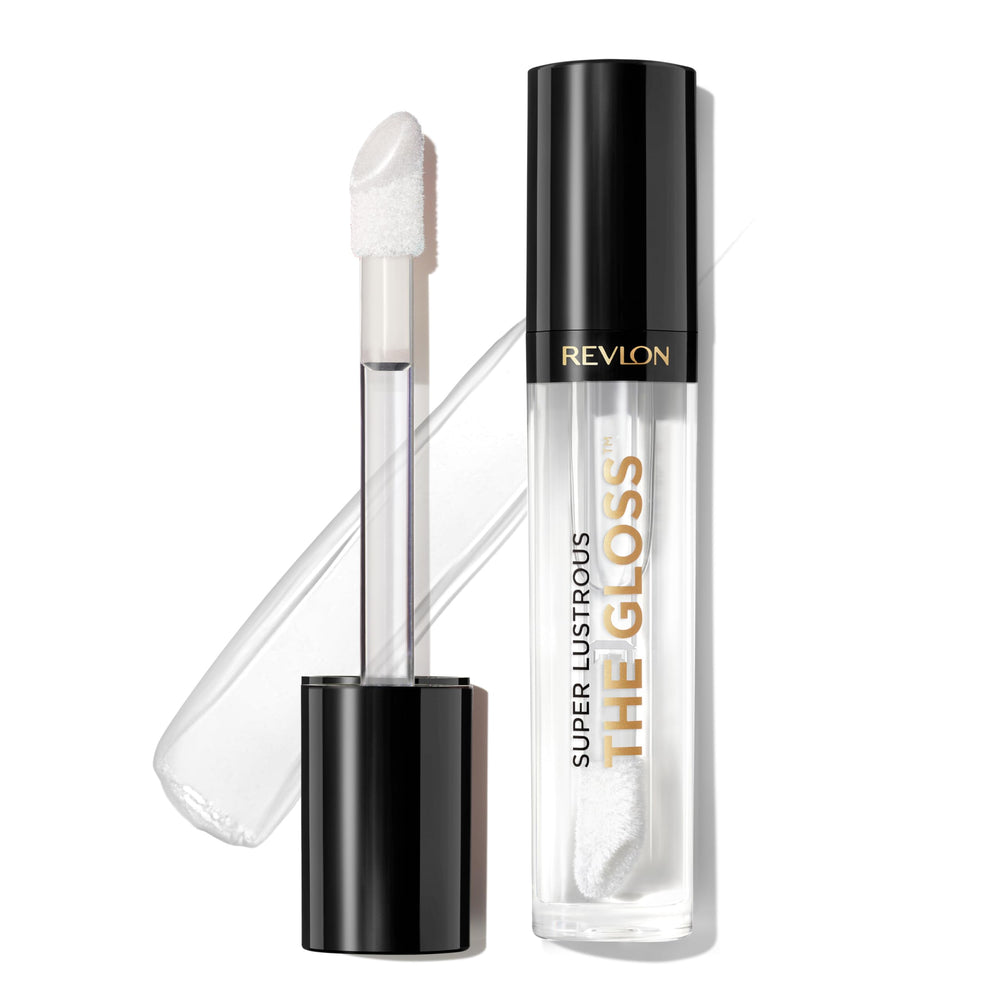 Revlon front tube Crystal Clear gloss showing sleek packaging and high-shine finish
