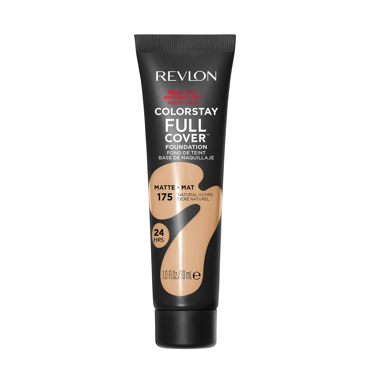 Revlon tube front view showing product and shade for clear identification