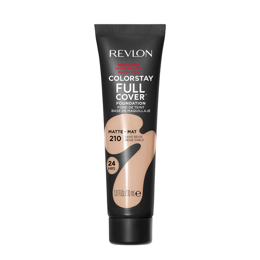 Revlon tube front view showing clear shade label and portability benefit