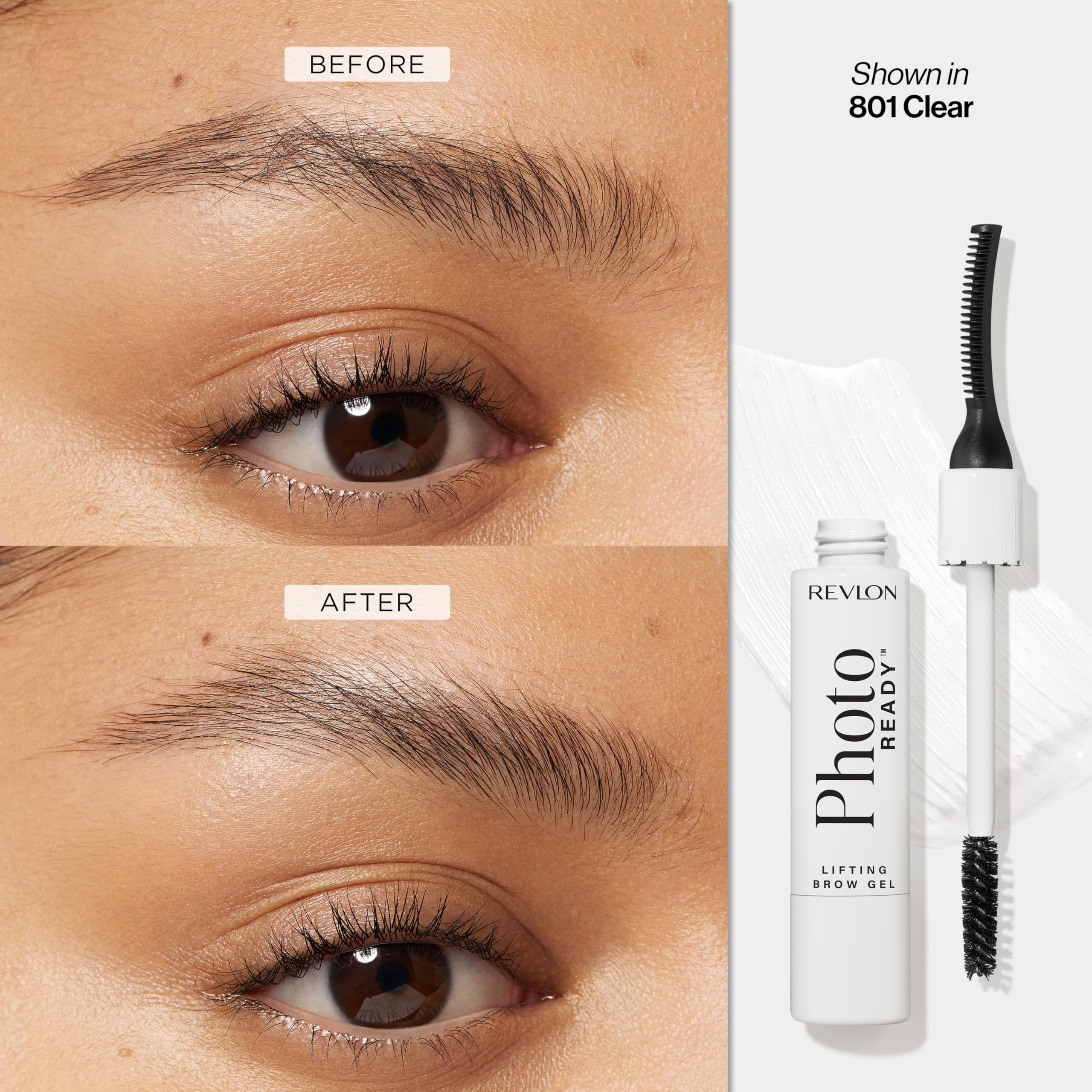 Revlon gel on brush texture demonstrating smooth, buildable coverage
