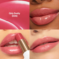 REVLON balm with cap open revealing bullet applicator and smooth glide benefit