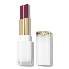 REVLON front view of Glass Shine Balm 015 Black Cherry shows glossy finish