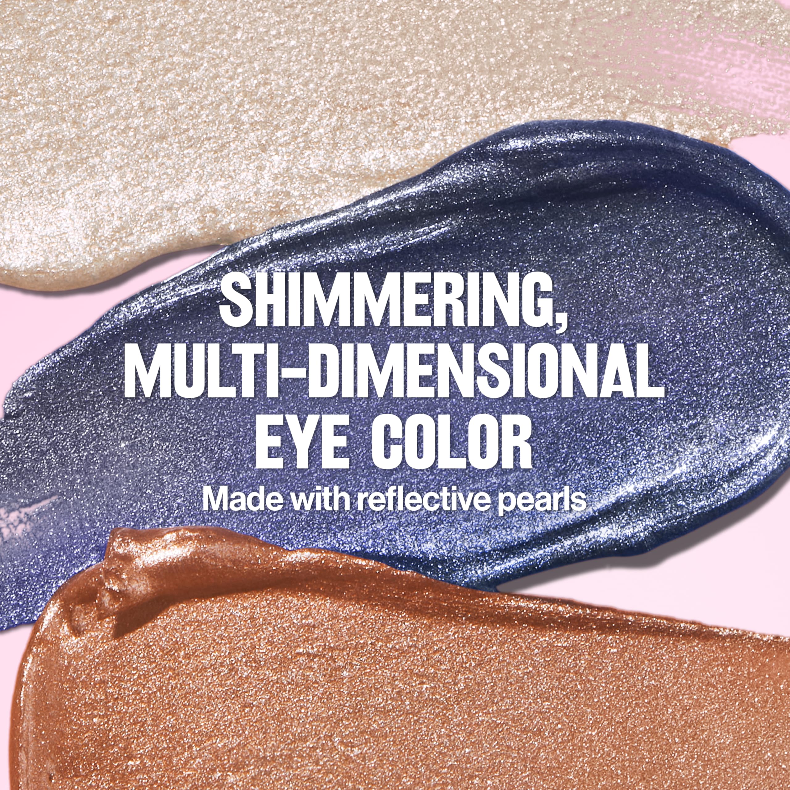 REVLON Glimmer Liquid Shadow packaging label photo highlighting shade number and ingredient visibility benefit