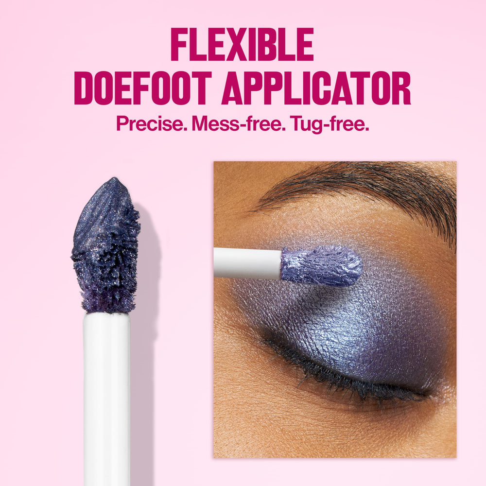 REVLON Glimmer Liquid Shadow next to coin to show size and travel-friendly convenience benefit