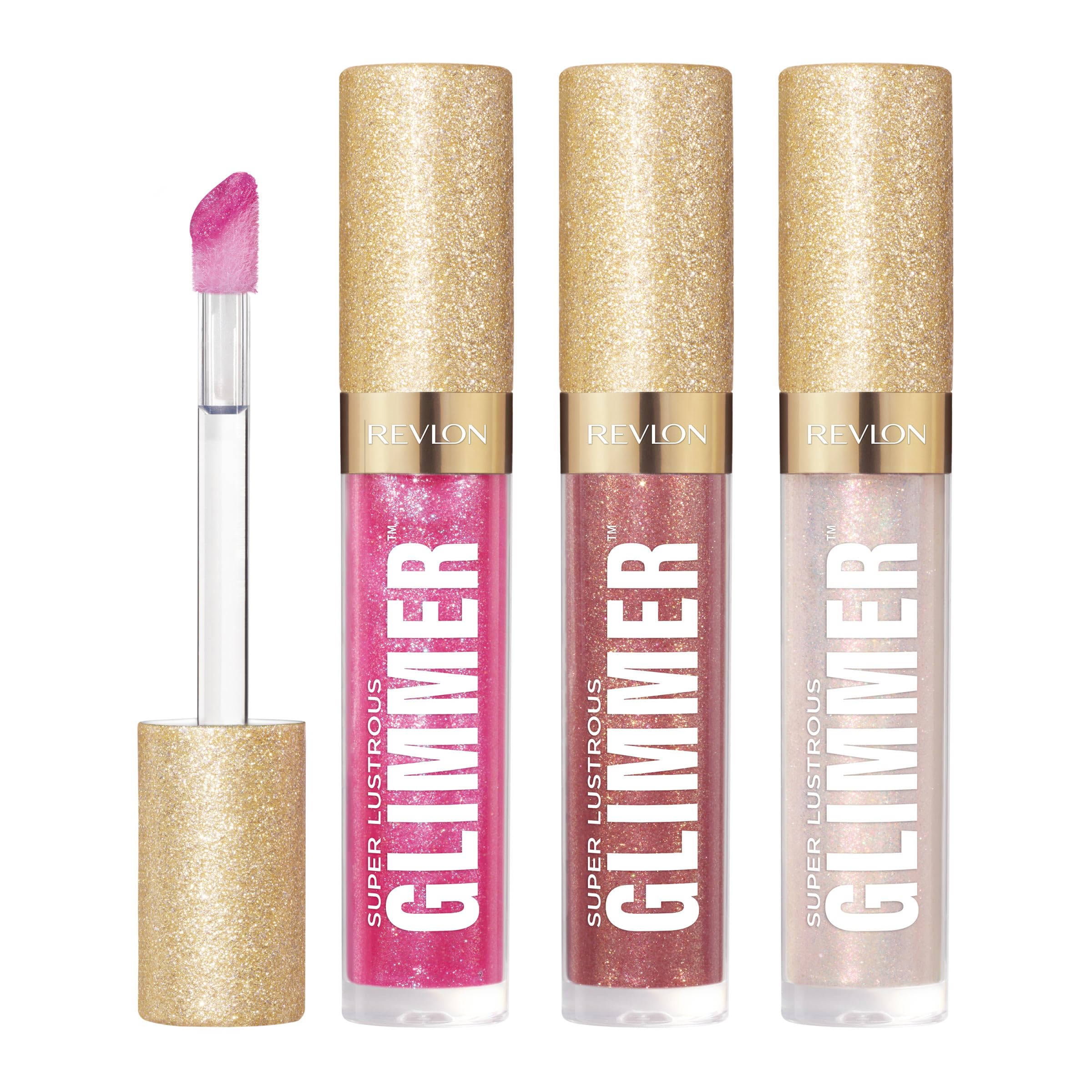 REVLON front packaging showing the three glosses and gift set appeal