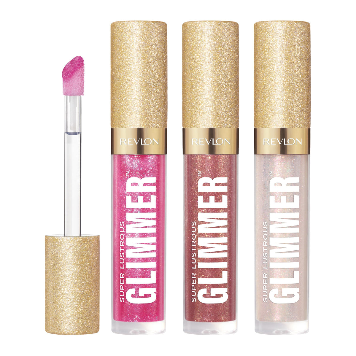 REVLON front packaging showing the three glosses and gift set appeal