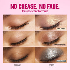 REVLON Glimmer range display showing multiple shades and buildable color options