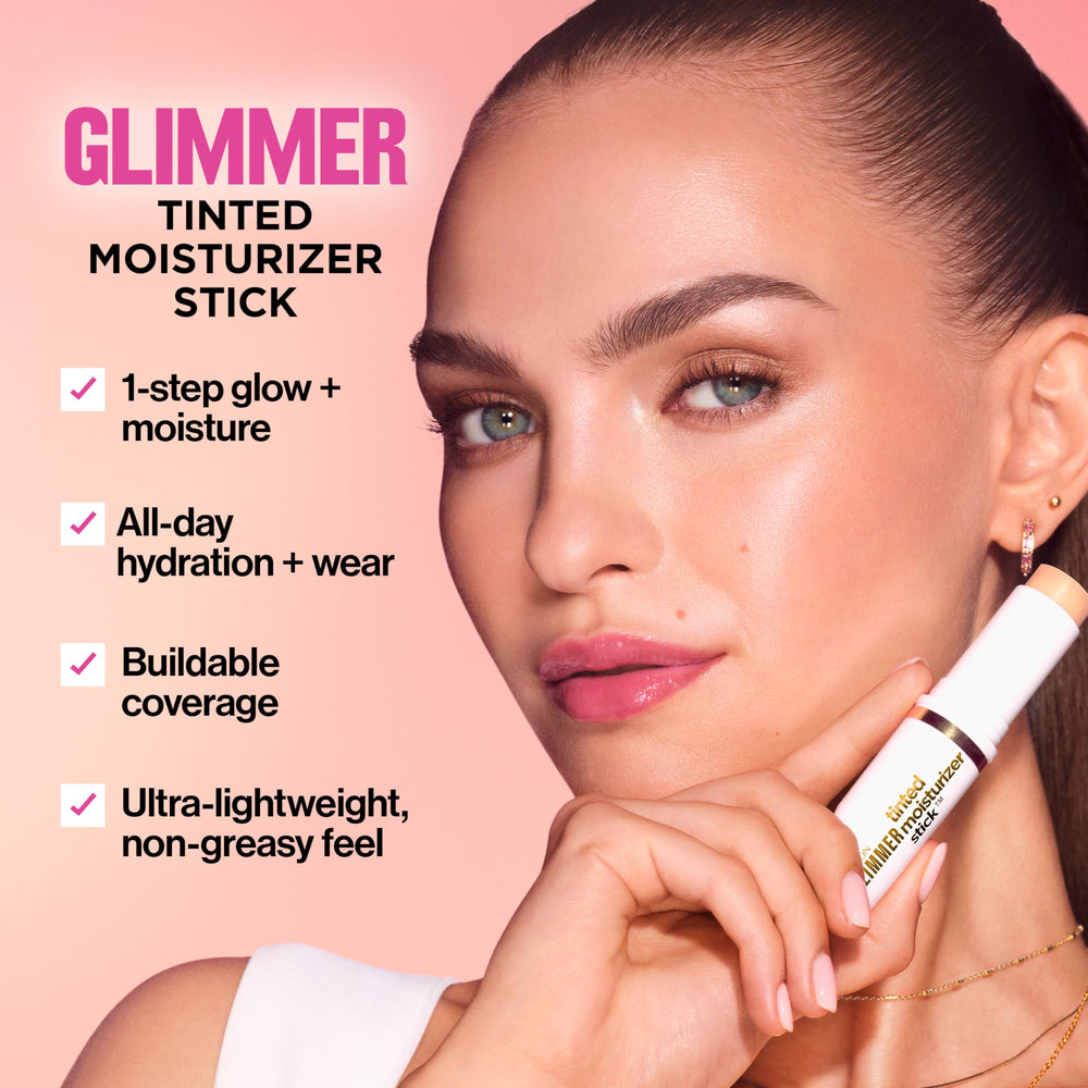 Revlon Glimmer stick applied on hand demonstrating smooth blend and natural coverage