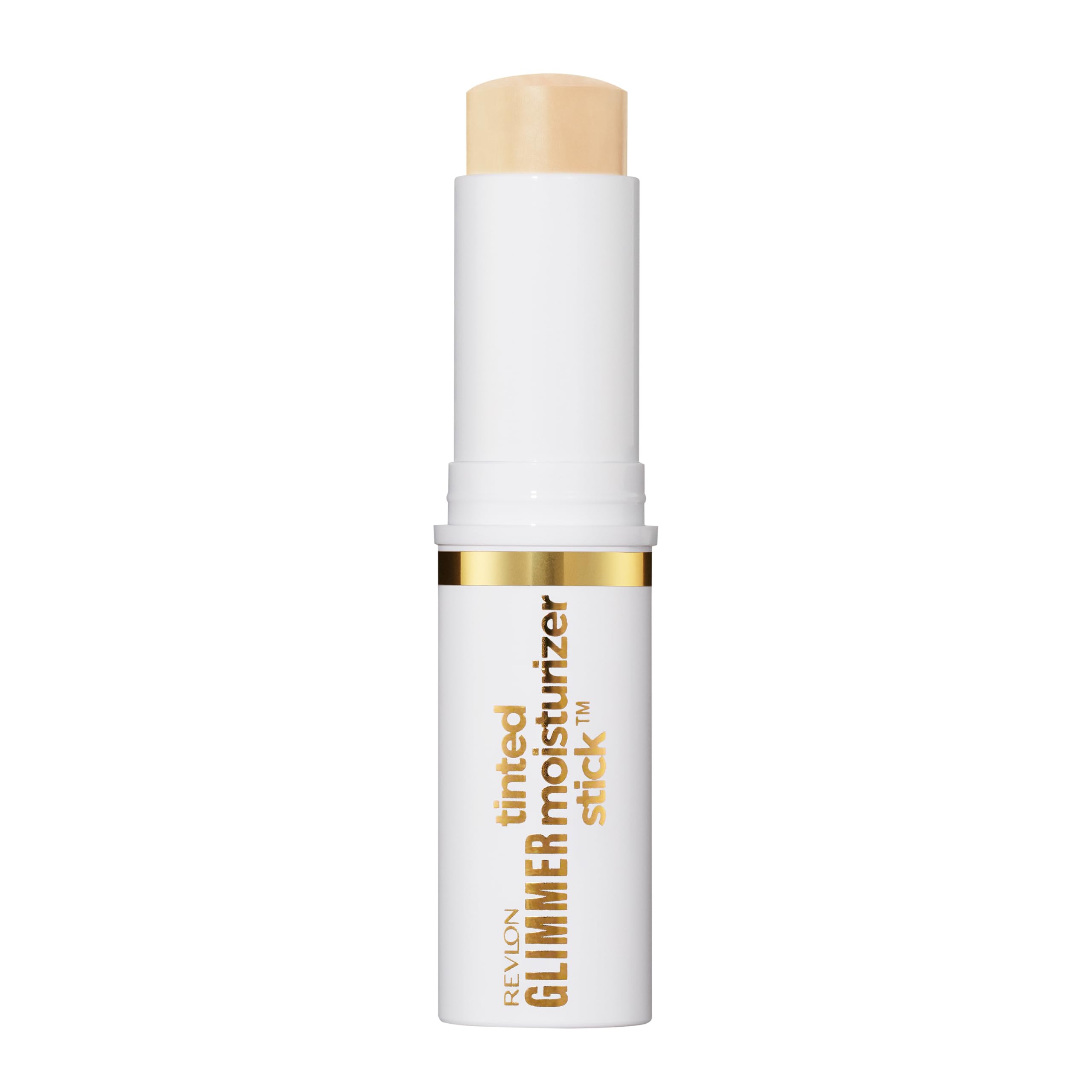 Revlon Glimmer stick front packaging showing compact, travel-friendly design