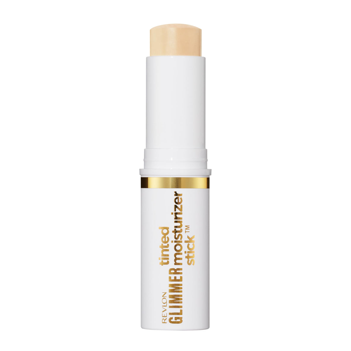 Revlon Glimmer stick front packaging showing compact, travel-friendly design
