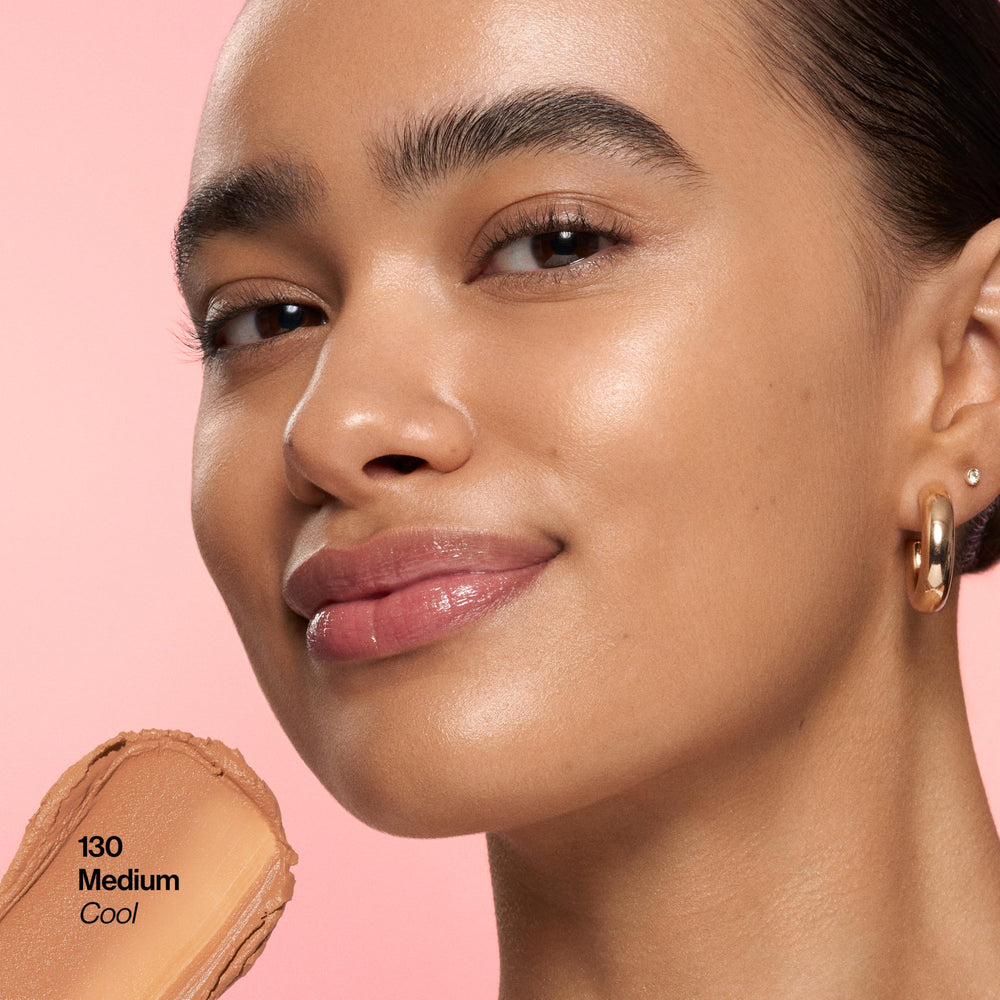 Revlon Glimmer stick twist mechanism close-up showing easy, mess-free application