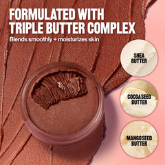 Revlon Glimmer Super Balm beside lipstick to show compact scale and travel ease