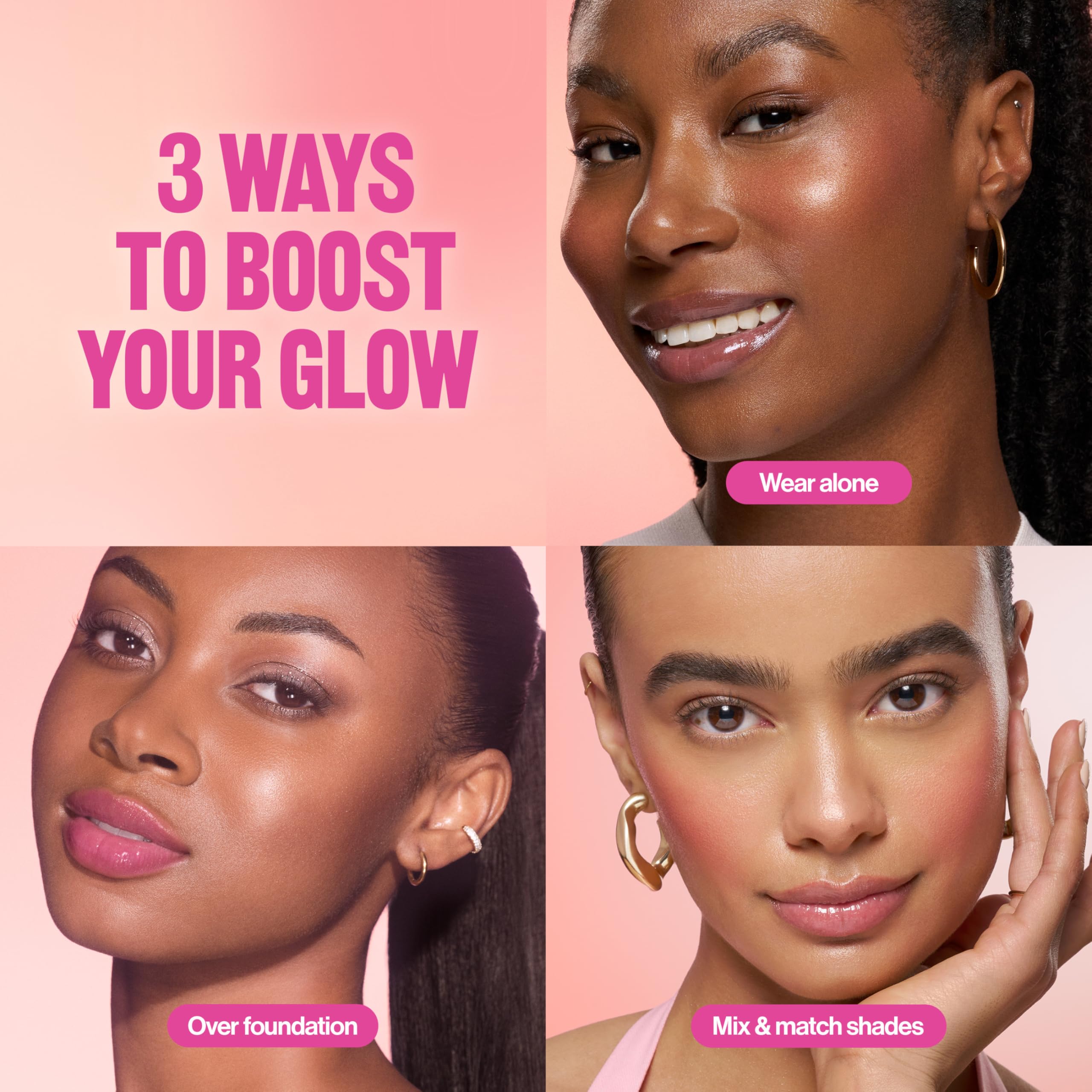 Revlon lifestyle portrait of glowy skin after use showing fresh, healthy radiance benefit