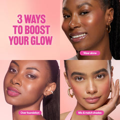 Revlon lifestyle portrait of glowy skin after use showing fresh, healthy radiance benefit