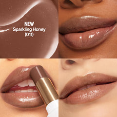 REVLON close-up of balm texture highlighting smooth glide and hydrating sheen