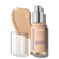REVLON front bottle view showing the foundation and hyaluronic benefit