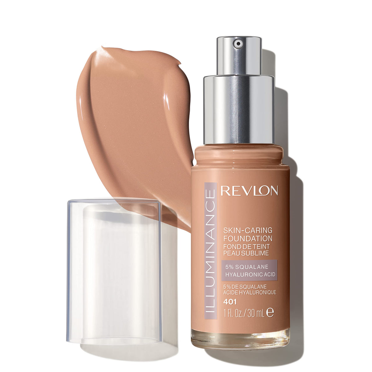 Revlon Illuminance front packaging showing bottle and shade