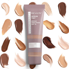 Revlon Illuminance worn on bare skin showcasing natural satin glow and evened complexion