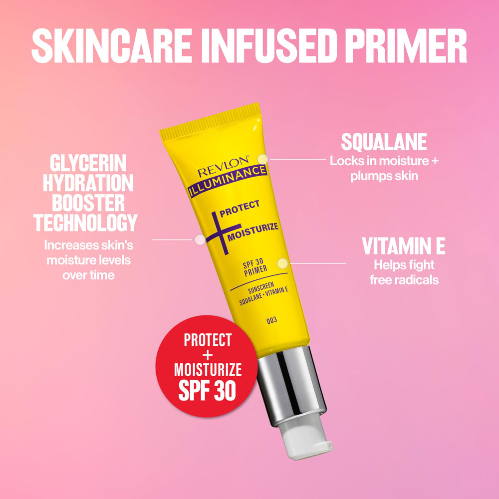 REVLON pump dispensing primer demonstrating easy controlled use