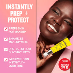 REVLON creamy primer texture close-up highlighting smooth hydration