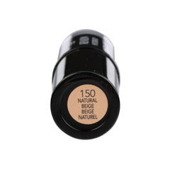 Revlon Insta-Fix open cap and label showing shade number #150 Natural Beige benefit