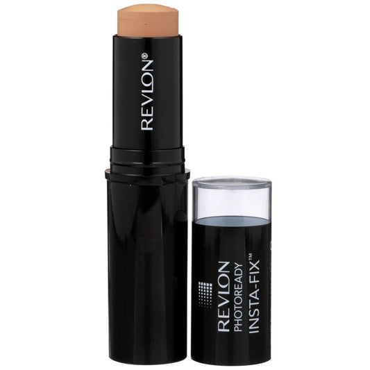 Revlon Insta-Fix stick front view showing compact design and easy twist-up application