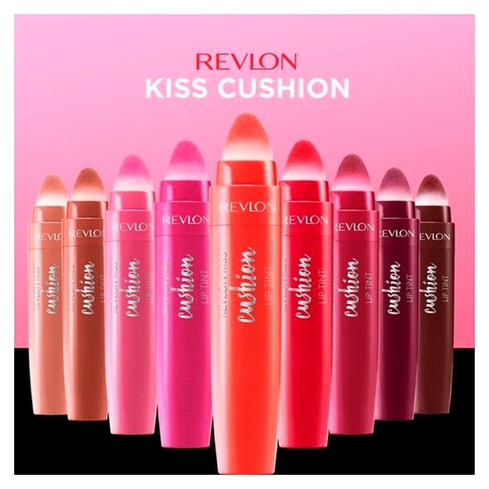 Revlon tube next to coin showing compact size for easy touch-ups