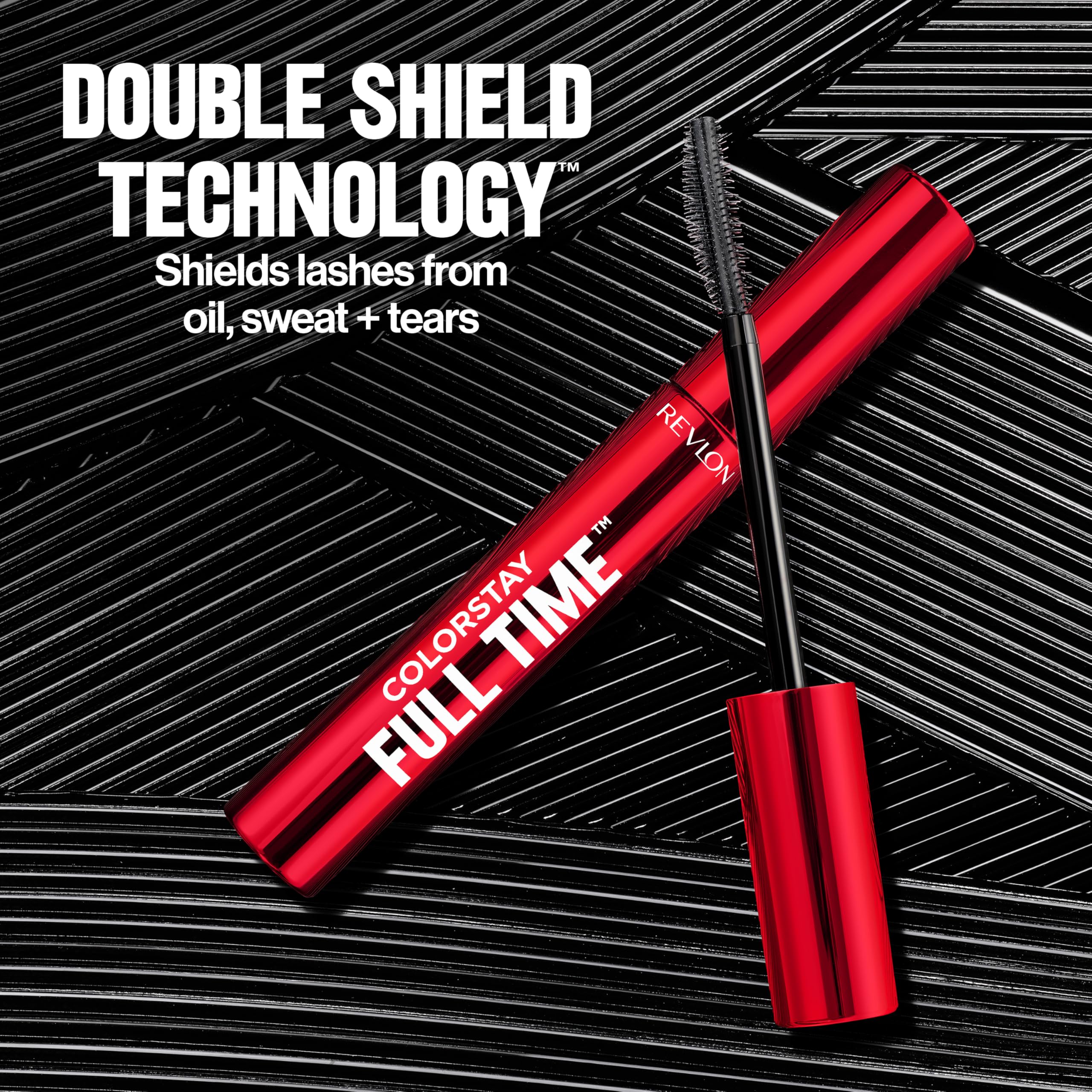 Revlon before and after lashes showing visible volume boost