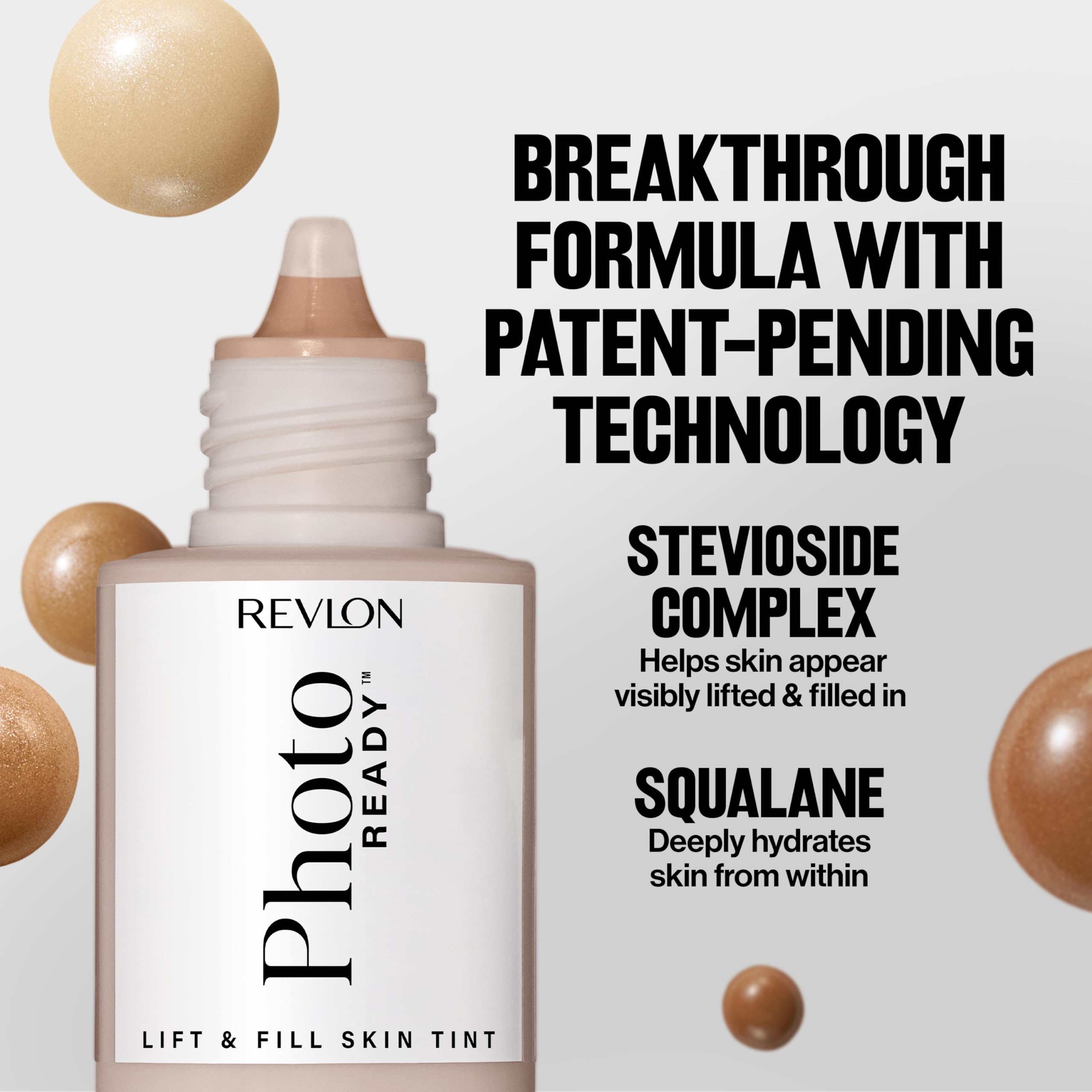 Revlon label close-up showing key ingredients and ingredient transparency