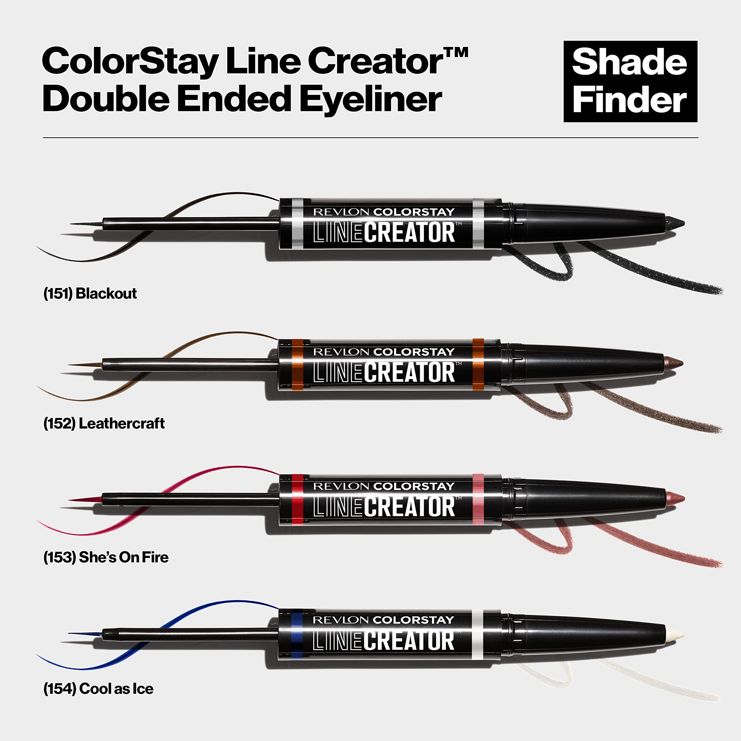 REVLON line creator label and 152 Leathercraft shade for identification