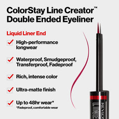 REVLON line creator opened to show both kohl and liquid ends