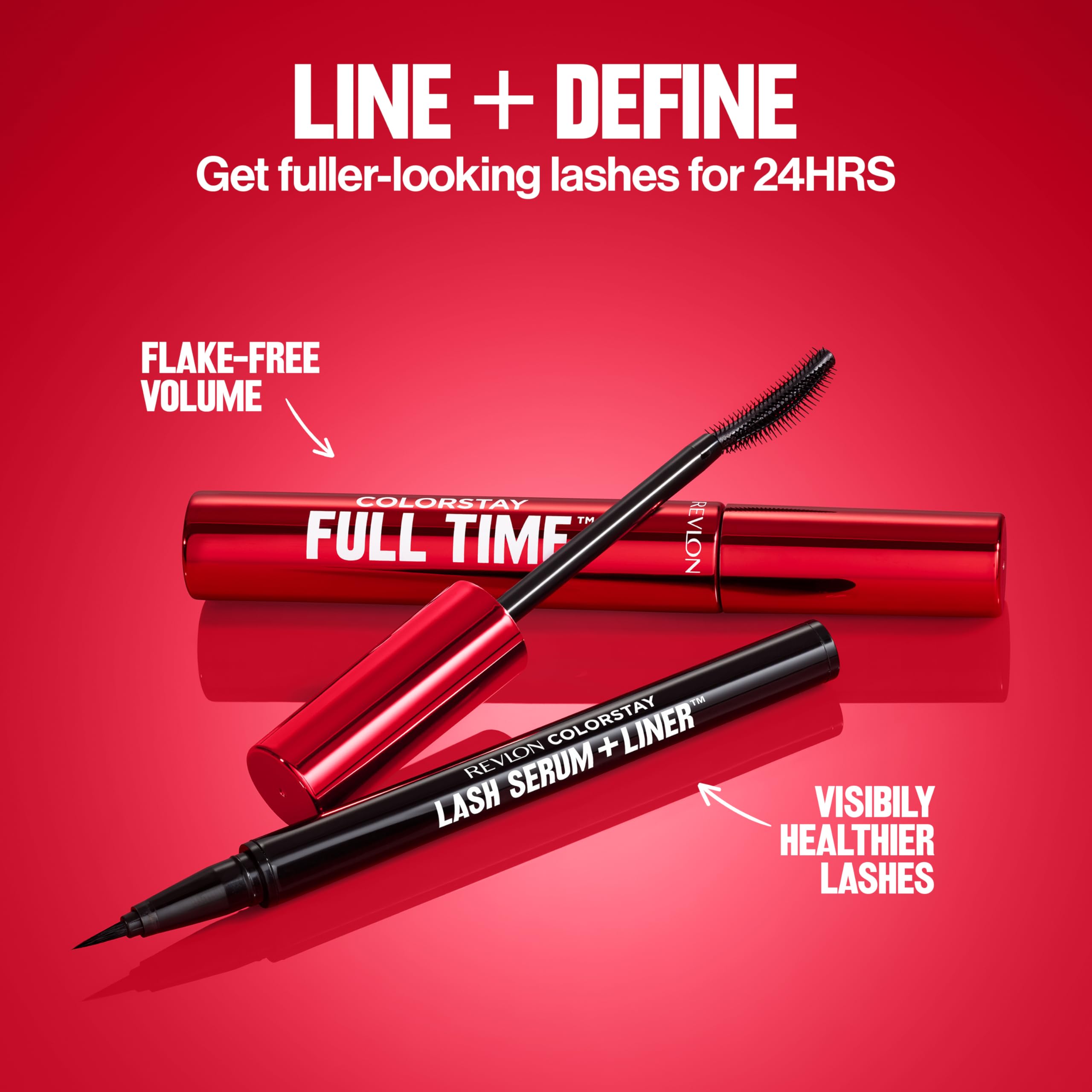Revlon packaging label close-up highlighting formula features