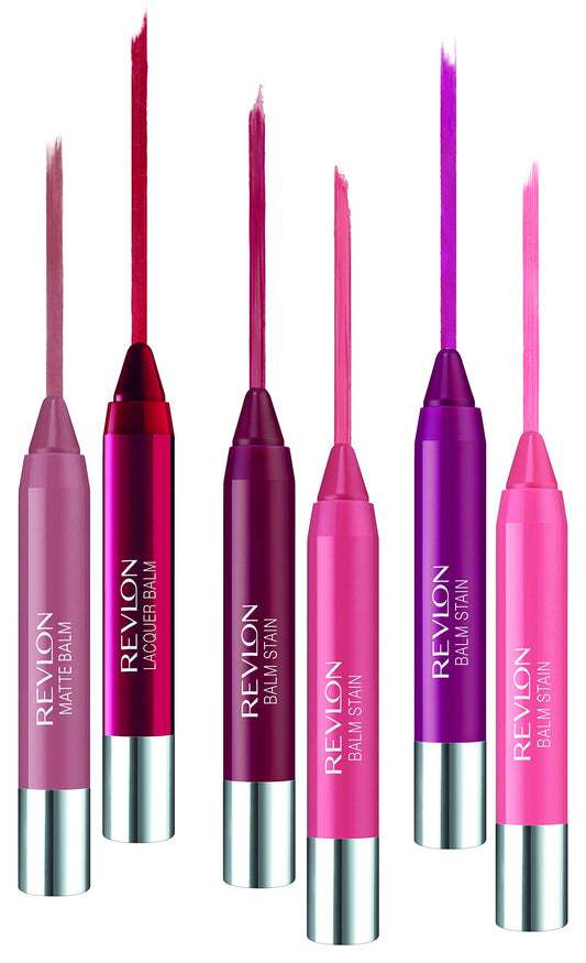 Revlon Balm Stain Mystic Magenta pointed tip close-up for precise application