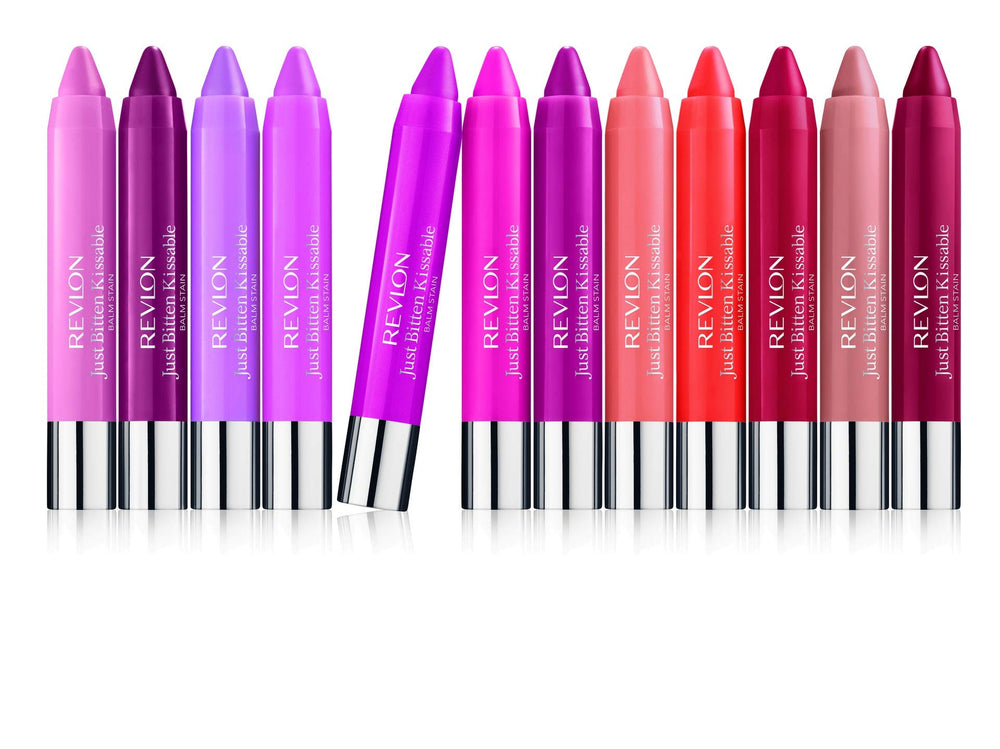Revlon Balm Stain Mystic Magenta texture swatch demonstrating smooth moisturizing finish