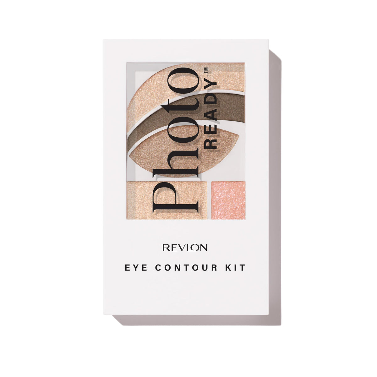 Revlon palette front view showing neutral shades and compact design for easy travel