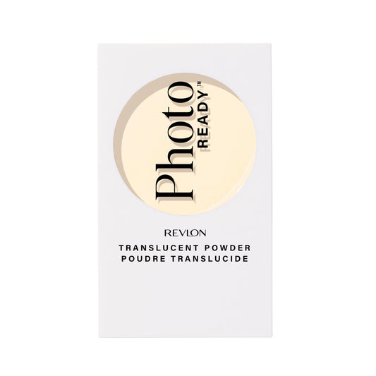 Revlon compact front view showing sleek packaging and translucent shade benefit
