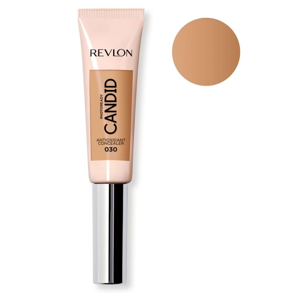 Revlon concealer stick front view showing shade 030 Light Medium and benefit of smooth coverage