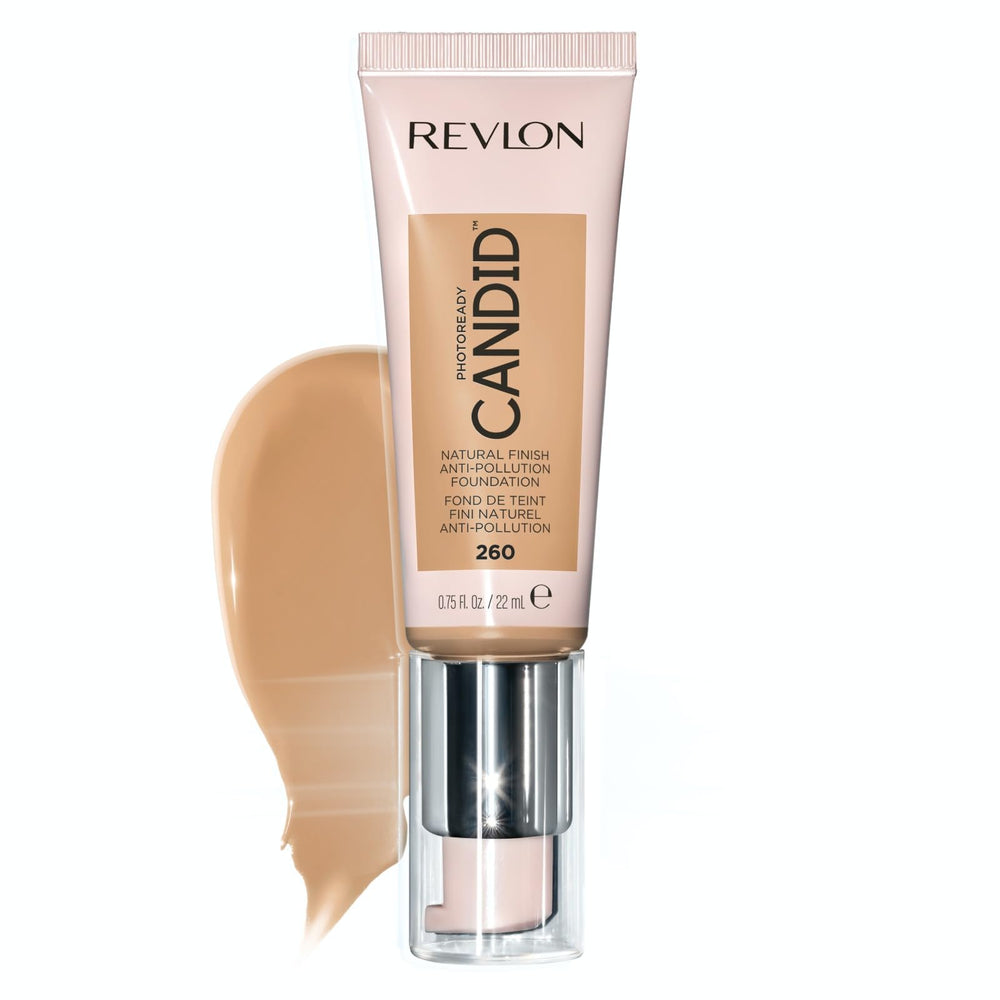 Revlon foundation creamy texture close-up demonstrating smooth blendability and moisturizing feel