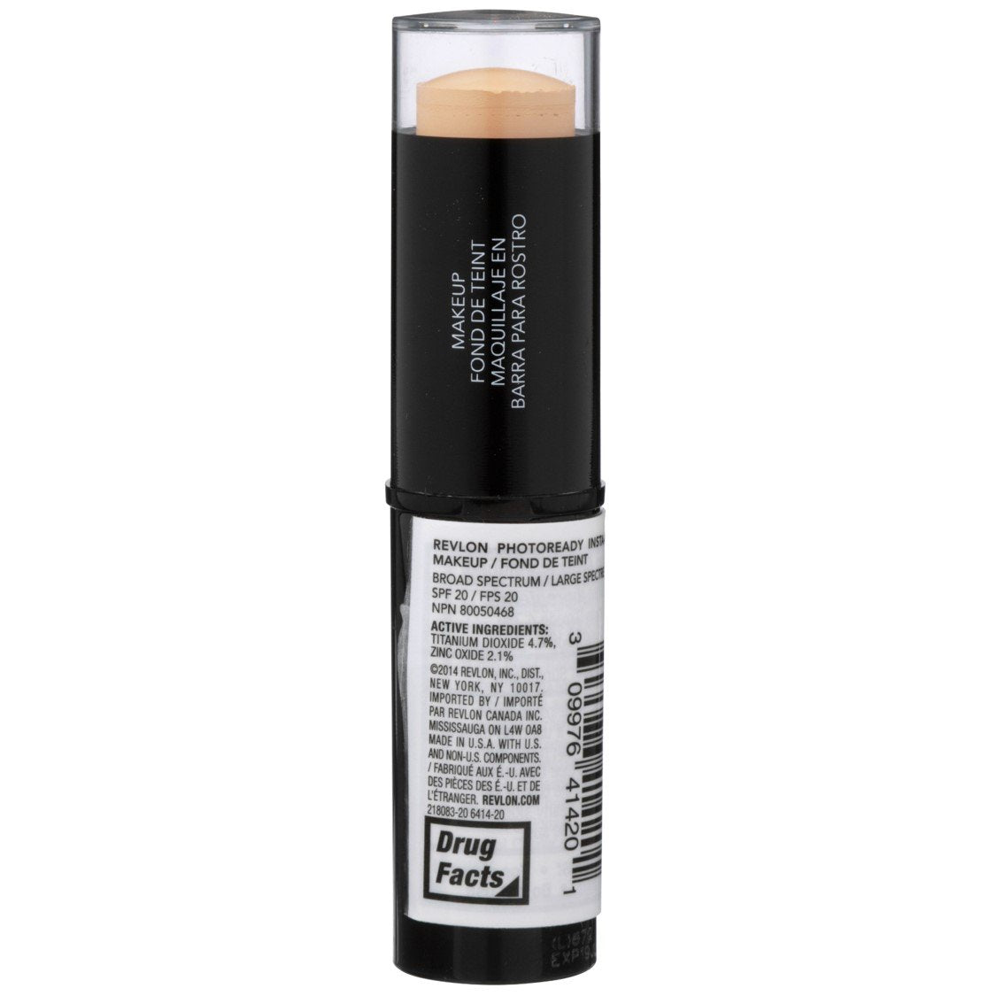 Revlon PhotoReady stick applied to skin closeup demonstrating coverage benefit