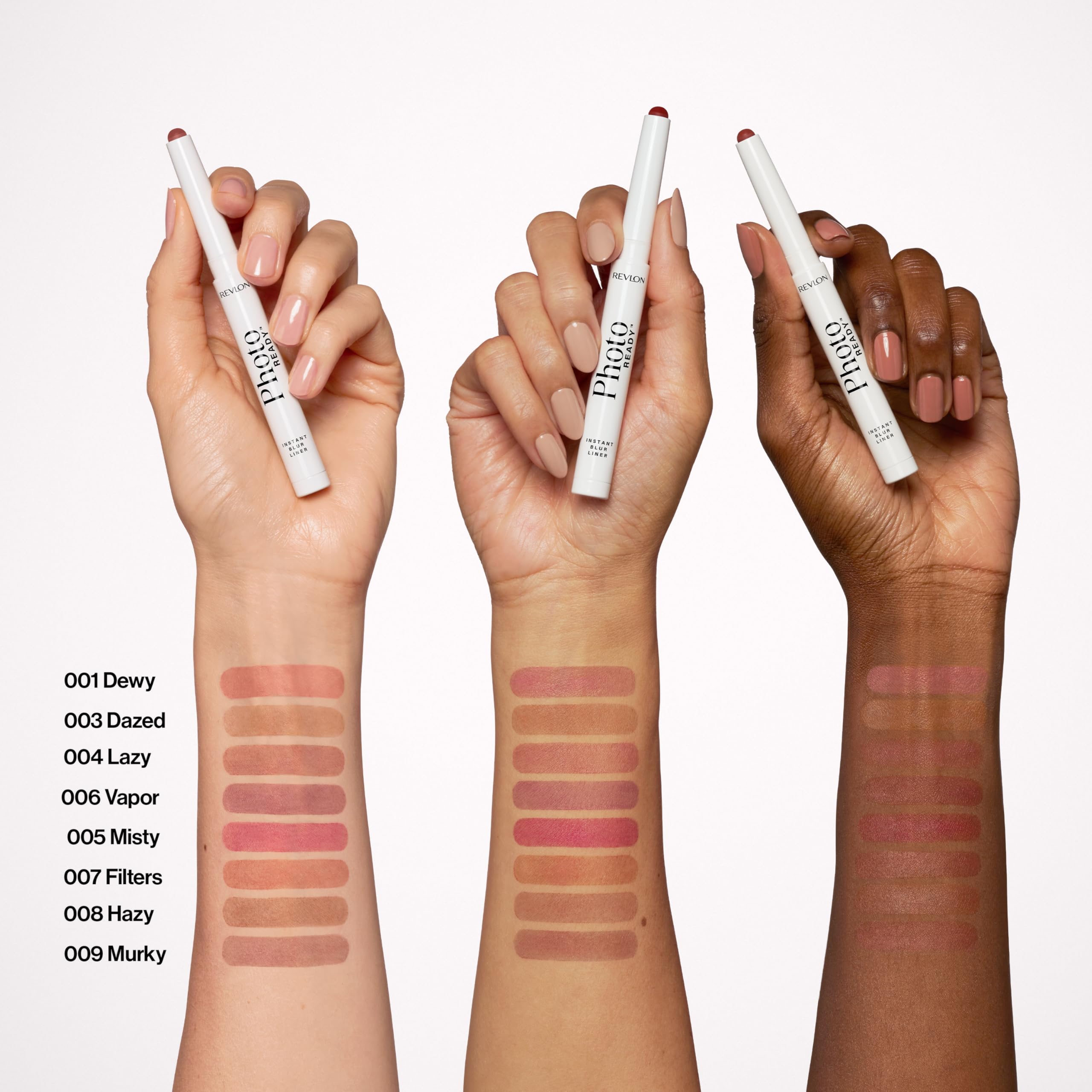 REVLON PhotoReady liner used in mirror selfie scene demonstrating instant photo-ready finish