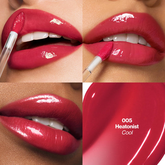 Revlon tube and cap detail highlighting portable design benefit