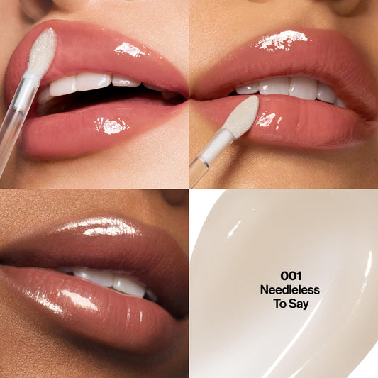 Revlon PhotoReady applicator wand applying gloss for precise, plumping benefit
