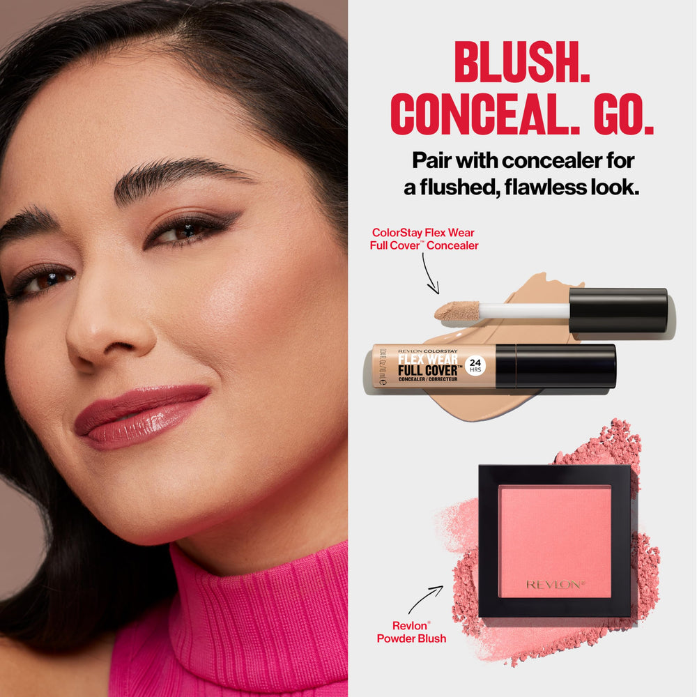 Revlon product label close-up showing shade name and ingredient clarity