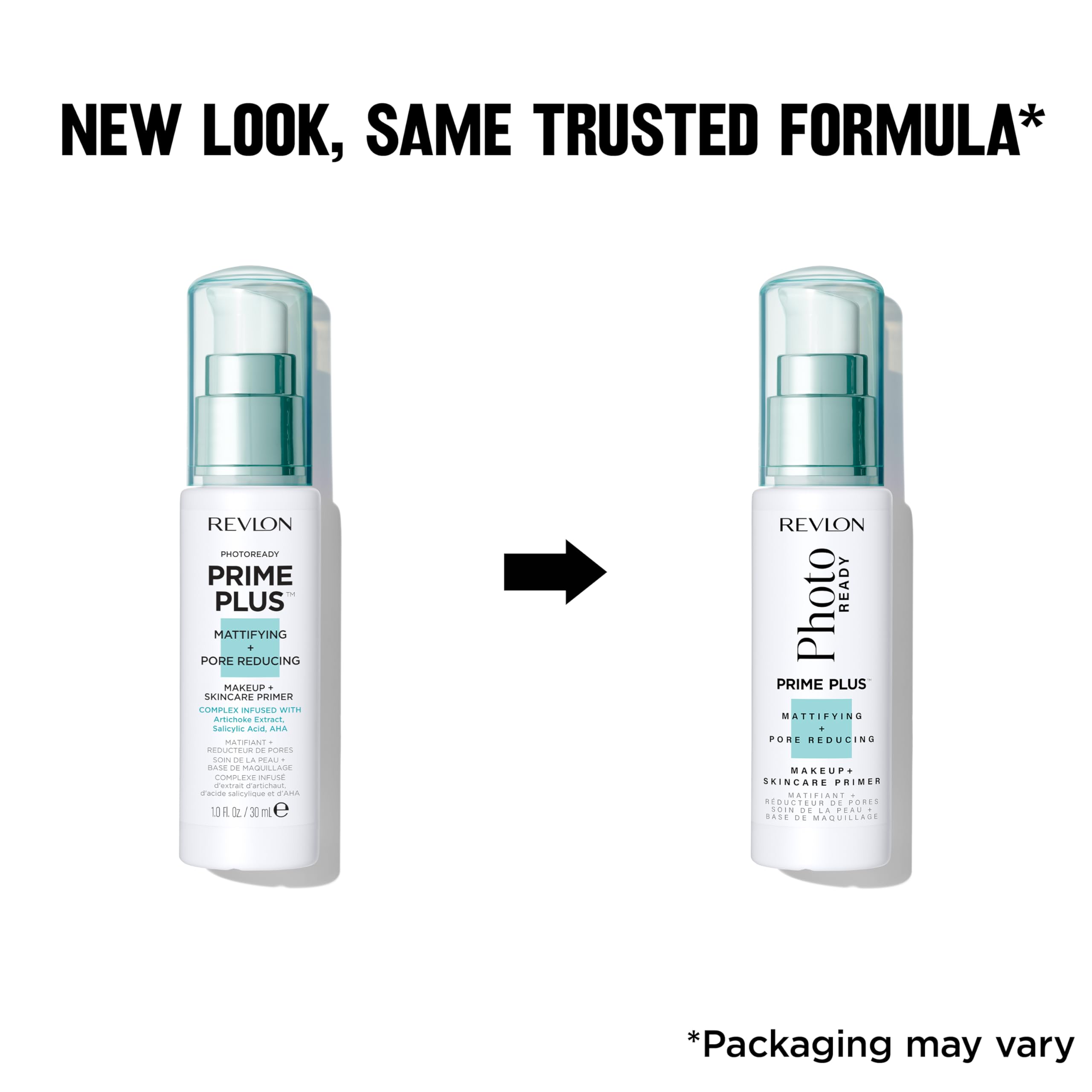 Revlon primer applied to T-zone demonstrating reduced shine and smoother makeup