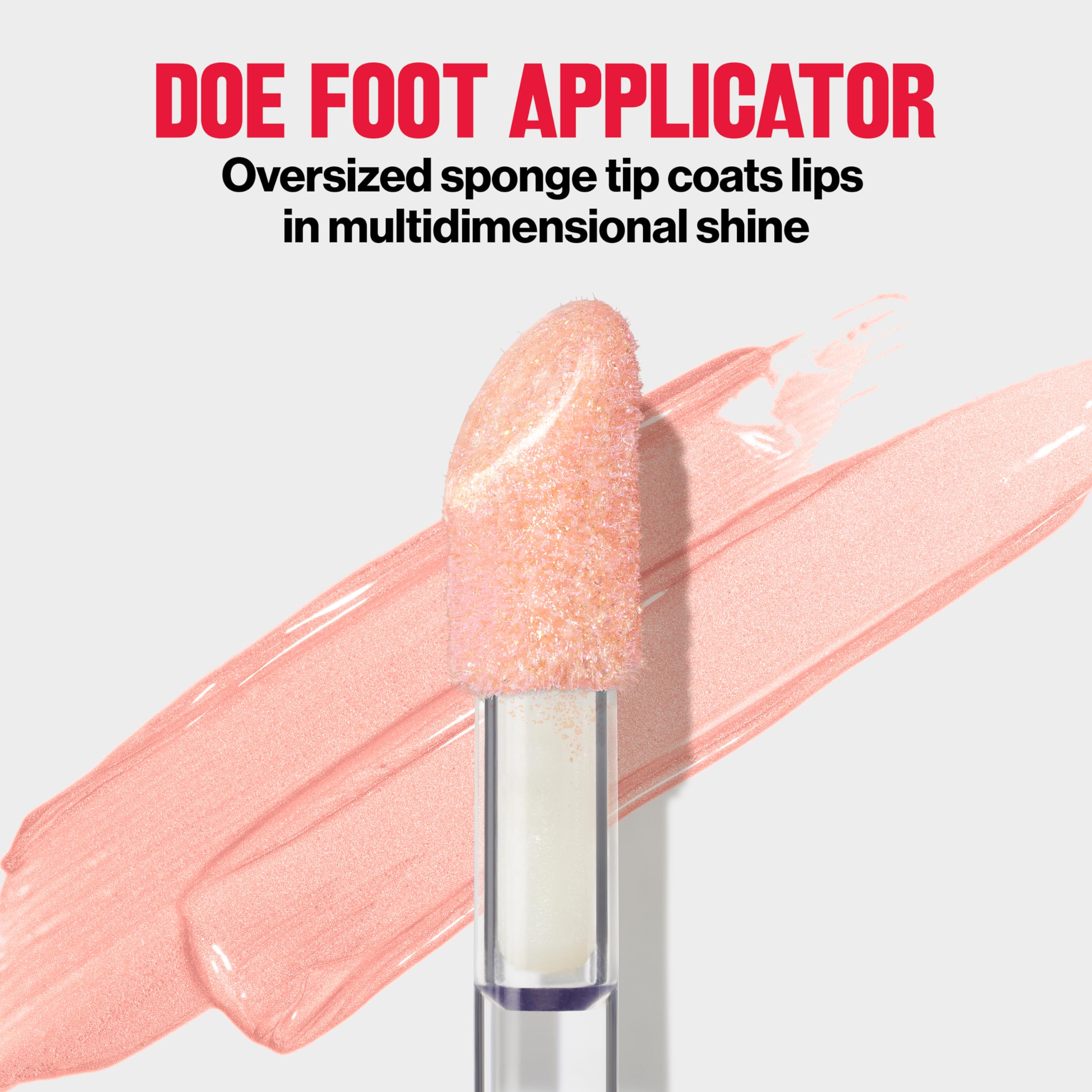 Hand holding Revlon 0.13 oz tube to show scale and portable convenience
