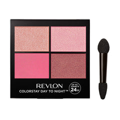 REVLON front packaging of ColorStay quad 565 Pretty showing compact portability and style