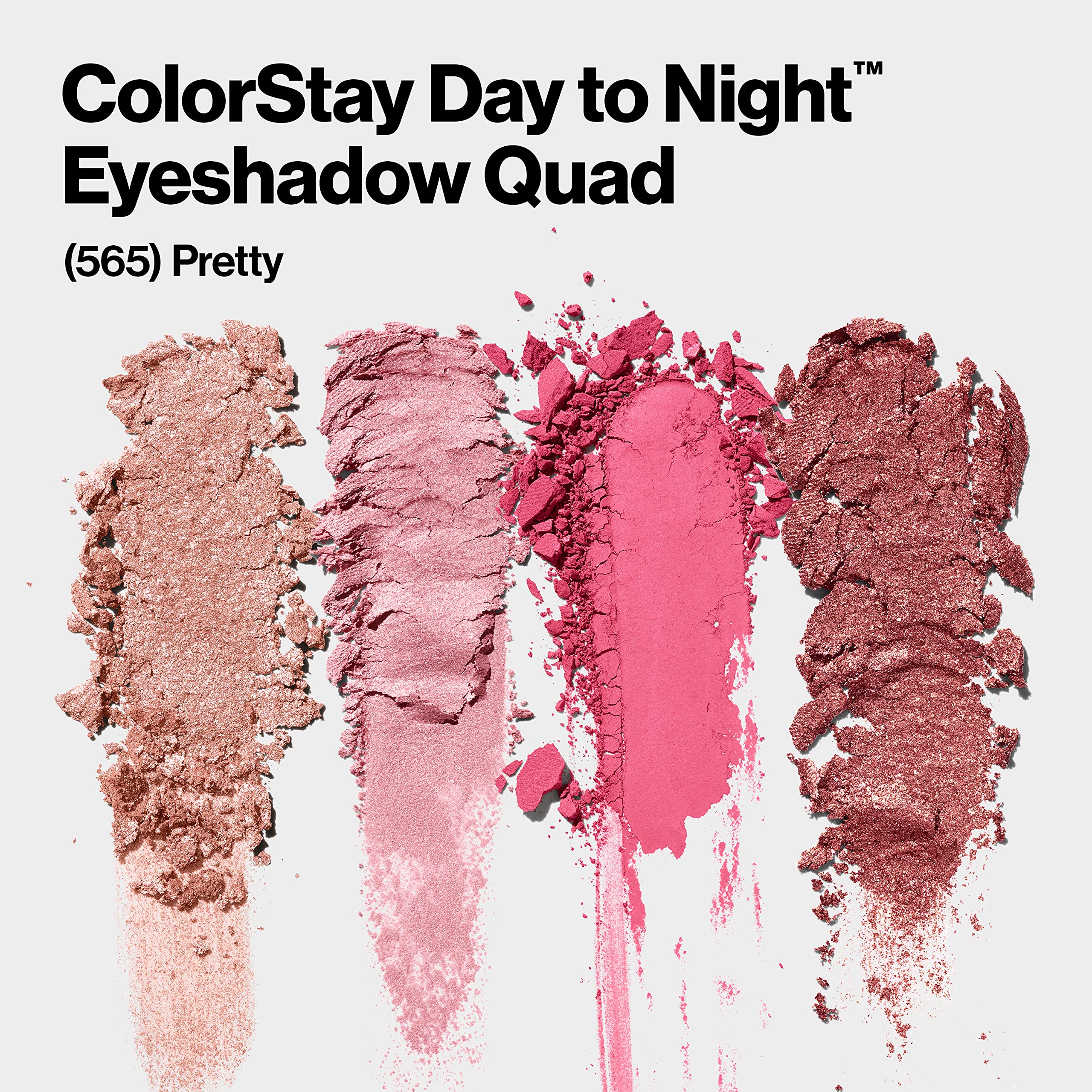 REVLON open quad top-down view showing four coordinated shades for day-to-night looks