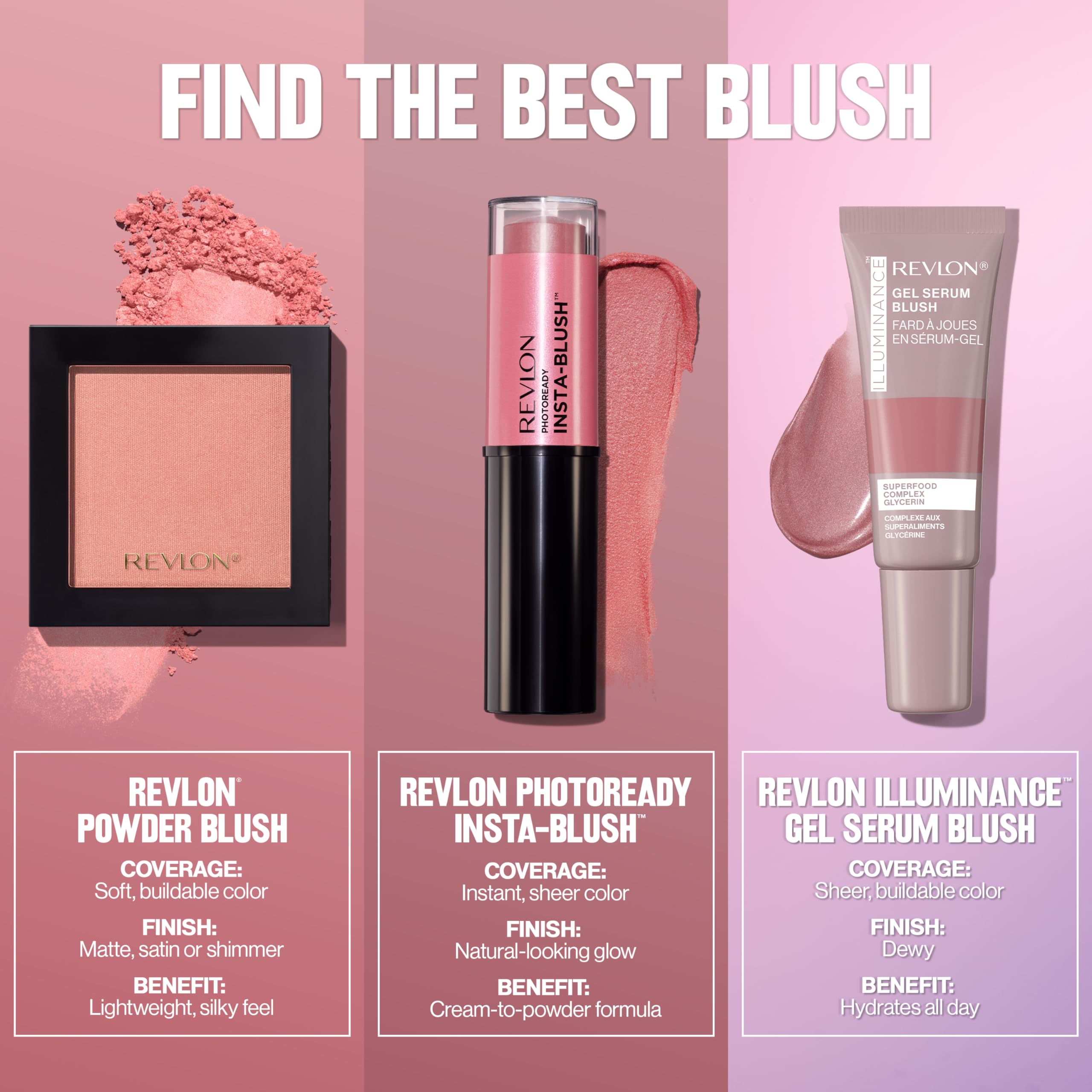 Revlon in a makeup bag lifestyle scene indicating everyday convenience and style