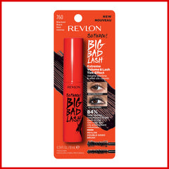Revlon mascara next to coin shows compact travel-friendly benefit