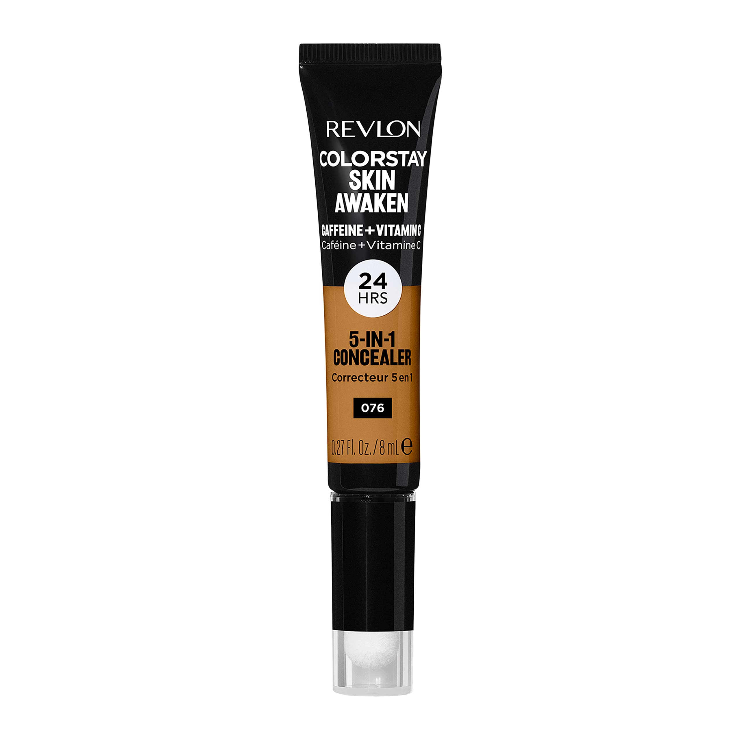 Revlon concealer front packaging showing shade label and compact benefit